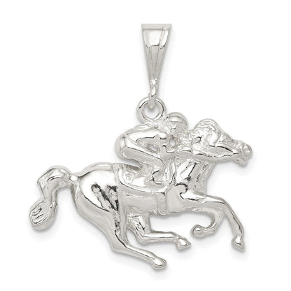 Sterlingsilber Race Pferd Charm