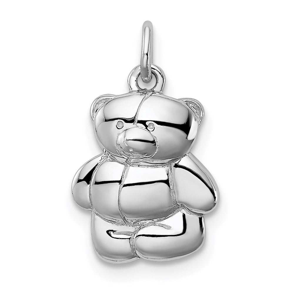 Sterlingsilber Rhodiniert Teddy Bär Anhänger