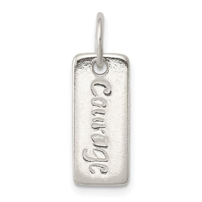 Sterlingsilber Poliert Courage/survivor Wendbar Charm