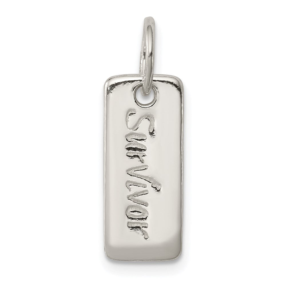 Sterlingsilber Poliert Courage/survivor Wendbar Charm
