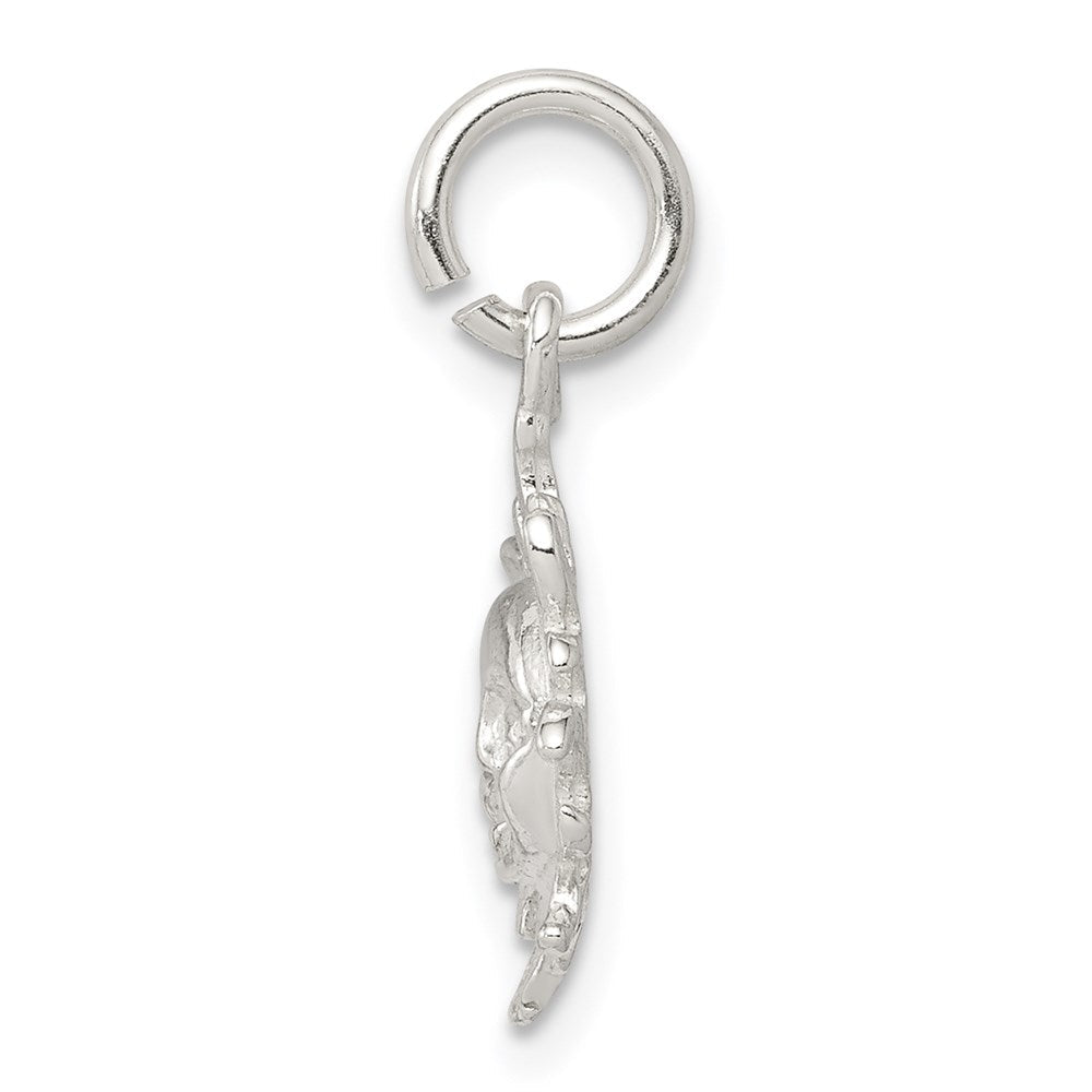 Sterlingsilber Poliert Face in Sonne Anhänger