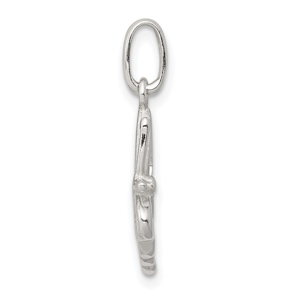 Sterlingsilber Poliert Schmetterling Charm