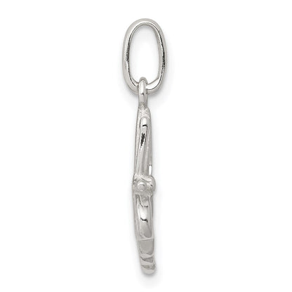 Sterlingsilber Poliert Schmetterling Charm