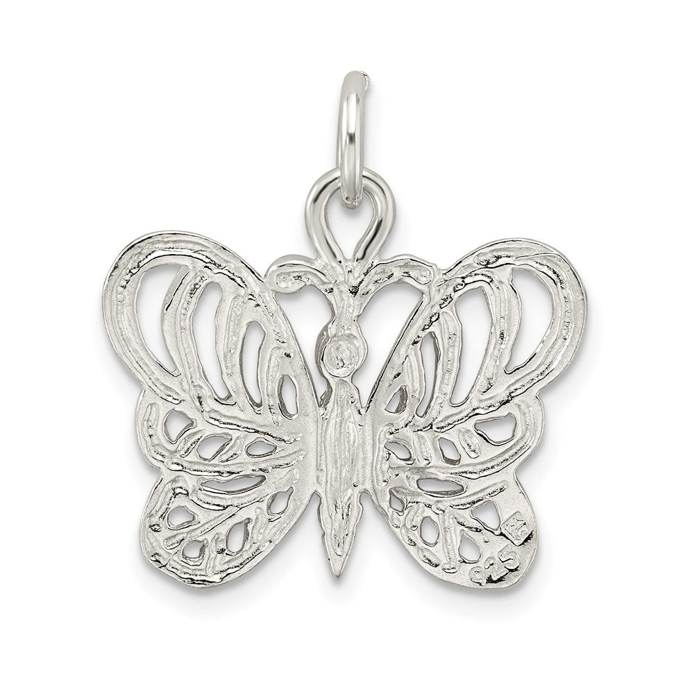 Sterlingsilber Poliert Schmetterling Anhänger