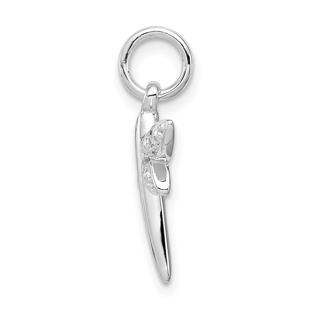Sterlingsilber Rhodiniert Zirkonia Libelle Anhänger