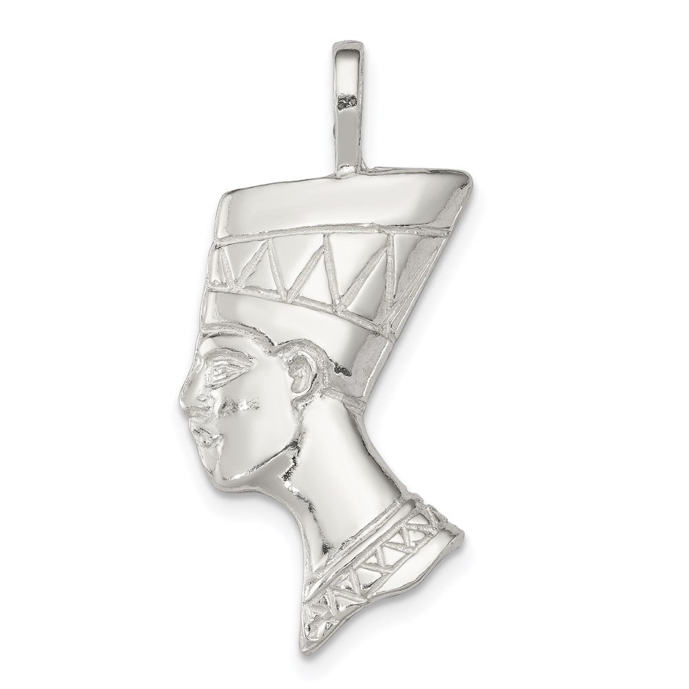 Sterlingsilber Poliert Nefertiti Kopf Anhänger