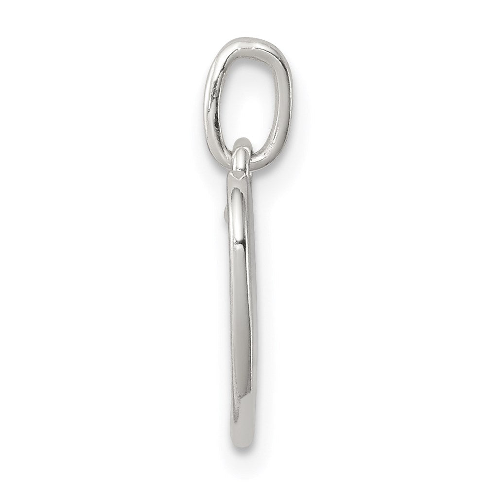 Sterlingsilber Poliert Emaille American Flag Herz Anhänger
