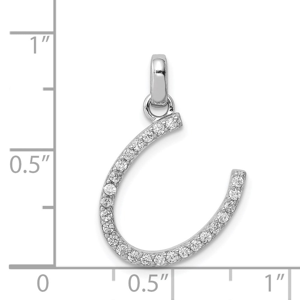 Sterlingsilber Rhodiniert Zirkonia Anhänger