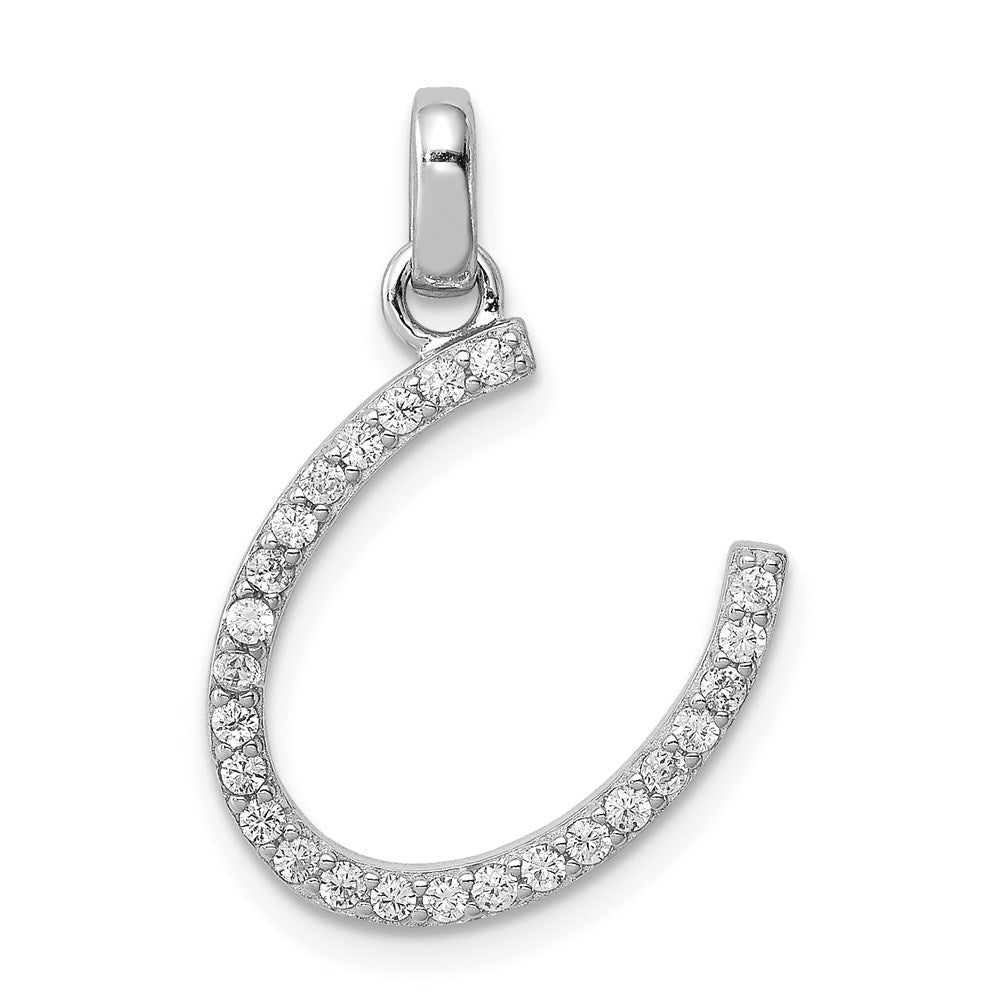 Sterlingsilber Rhodiniert Zirkonia Anhänger