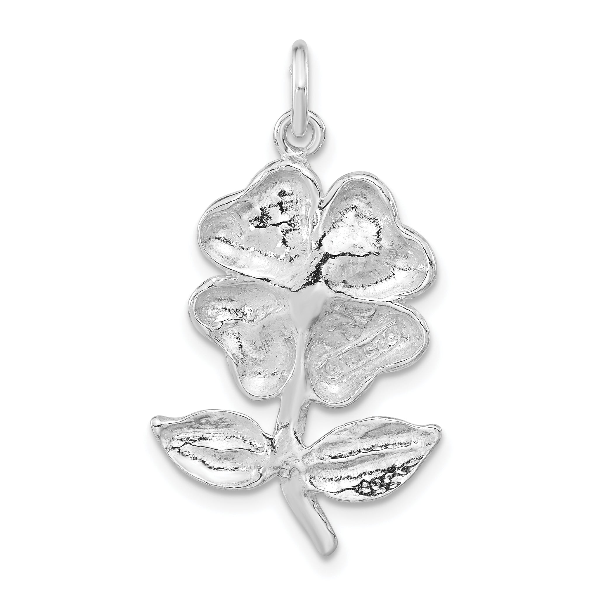 Sterlingsilber Poliert Blume Anhänger