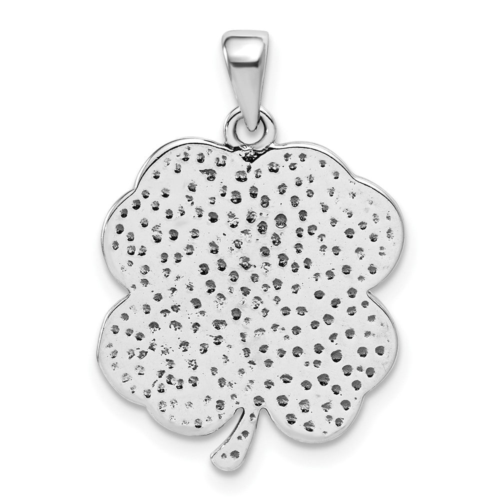 Sterlingsilber Antikisiert Good Luck Icon Klee Anhänger