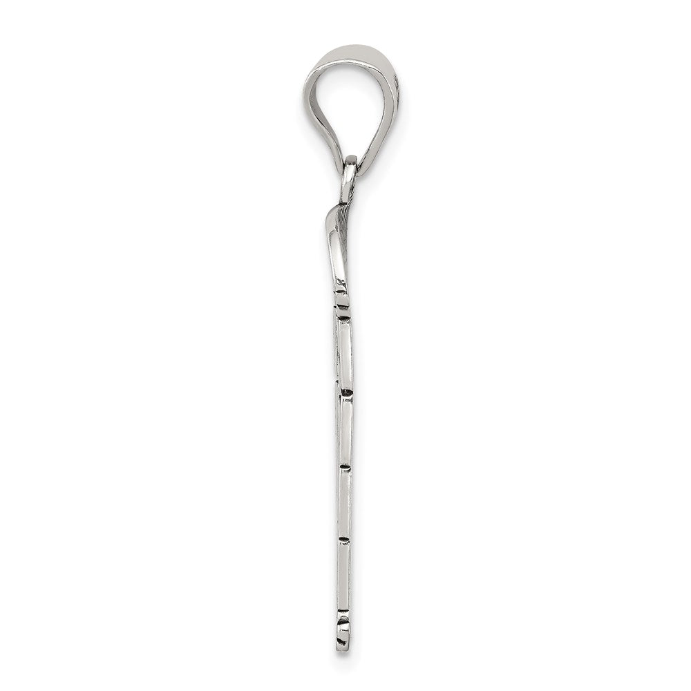 Sterlingsilber Antikisiert Stacked Elephants Graviert Anhänger