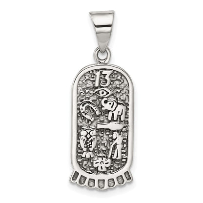 Sterlingsilber Antikisiert Good Luck Icon Anhänger