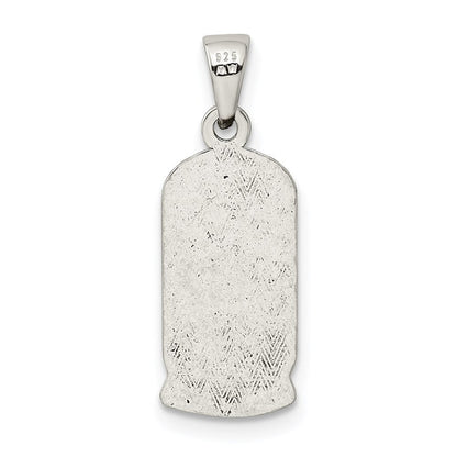 Sterlingsilber Antikisiert Mini Good Luck Icons Anhänger