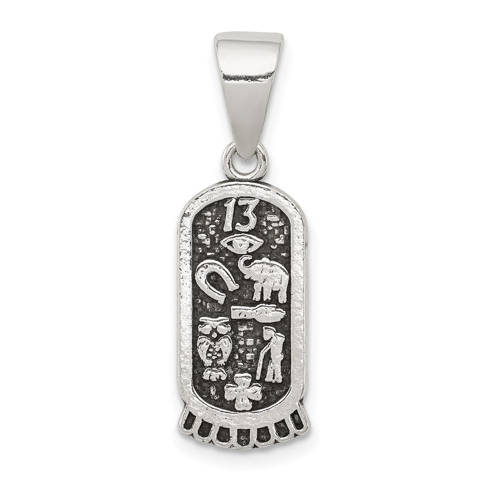 Sterlingsilber Antikisiert Mini Good Luck Icons Anhänger