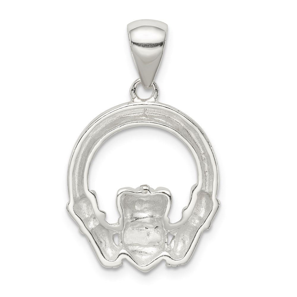 Sterlingsilber Claddagh Anhänger