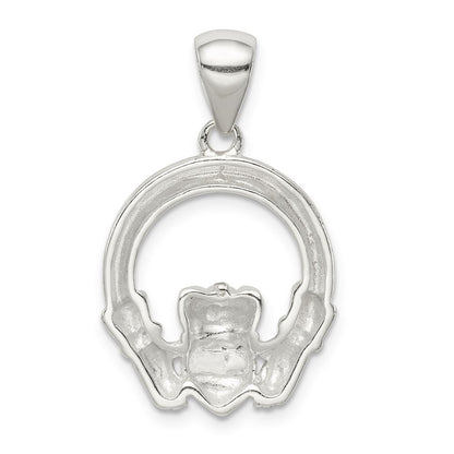 Sterlingsilber Claddagh Anhänger