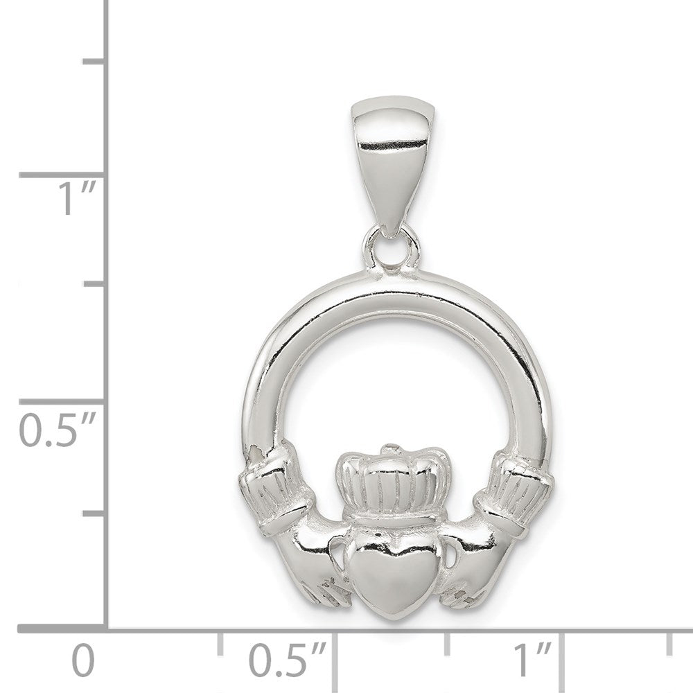 Sterlingsilber Claddagh Anhänger