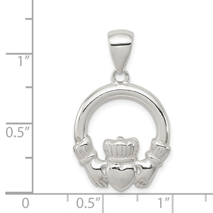 Sterlingsilber Claddagh Anhänger