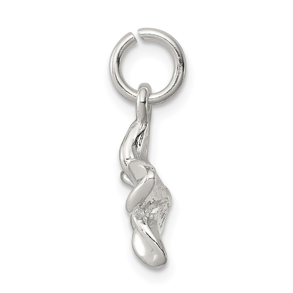 Sterlingsilber Poliert Plumeria Blume Anhänger