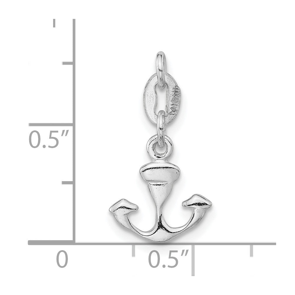 Sterlingsilber Poliert Anker Charm