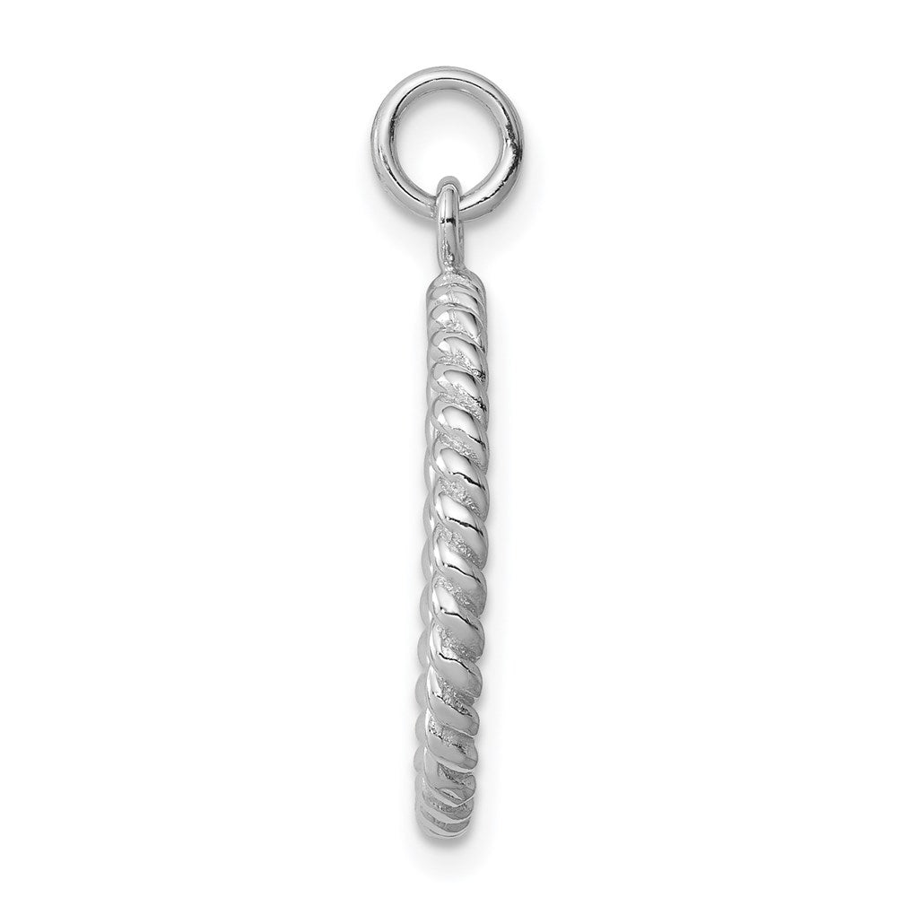 Sterlingsilber Rhodiniert Anker Anhänger