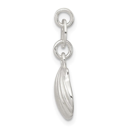Sterlingsilber Poliert & Satiniert Seashell Charm