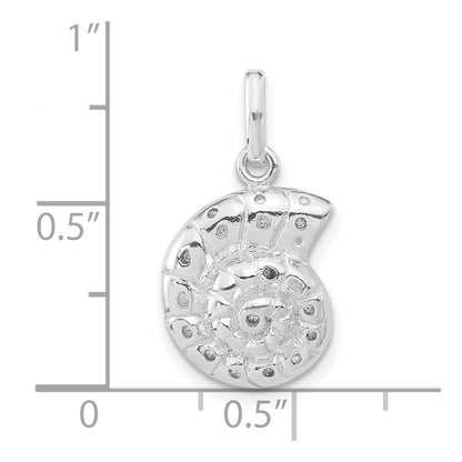 Sterlingsilber Poliert Seashell Charm
