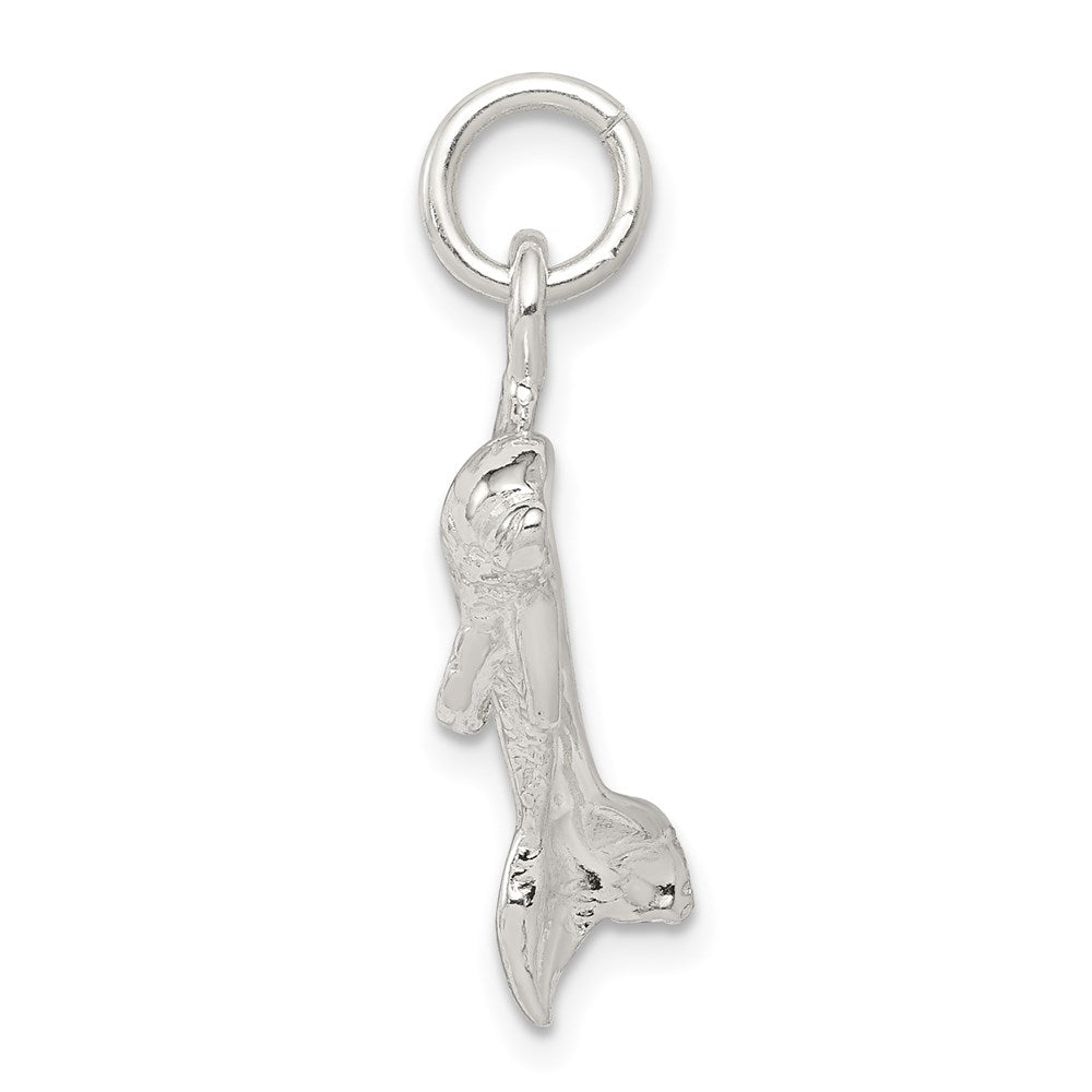Sterlingsilber Poliert Delfin Anhänger