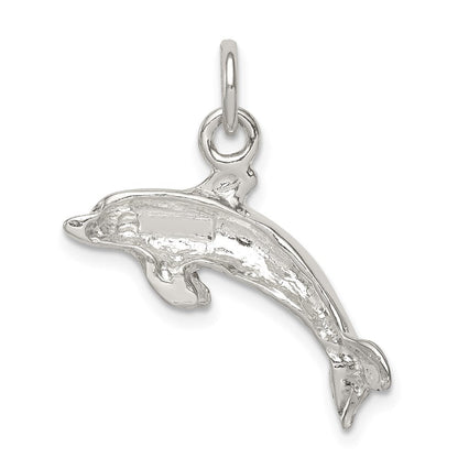 Sterlingsilber Poliert Delfin Anhänger