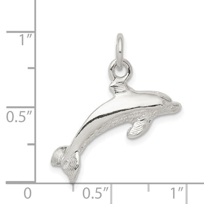 Sterlingsilber Poliert Delfin Anhänger