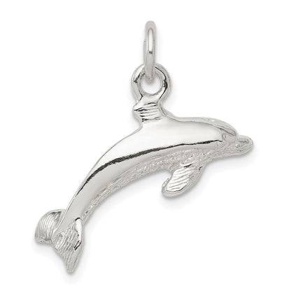 Sterlingsilber Poliert Delfin Anhänger