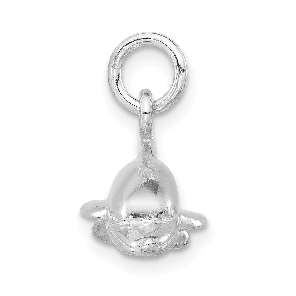 Sterlingsilber Poliert 3d Delfin Anhänger