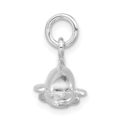 Sterlingsilber Poliert 3d Delfin Anhänger