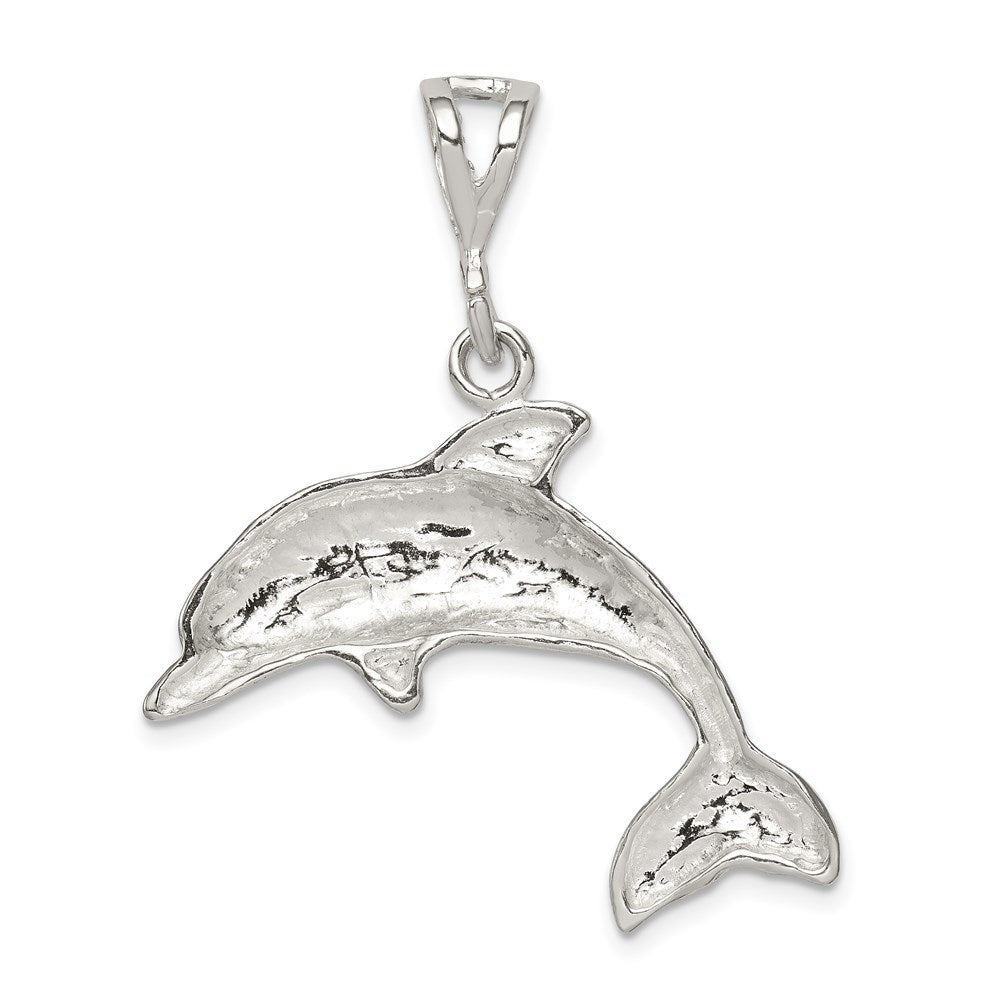 Sterlingsilber Poliert Delfin Anhänger