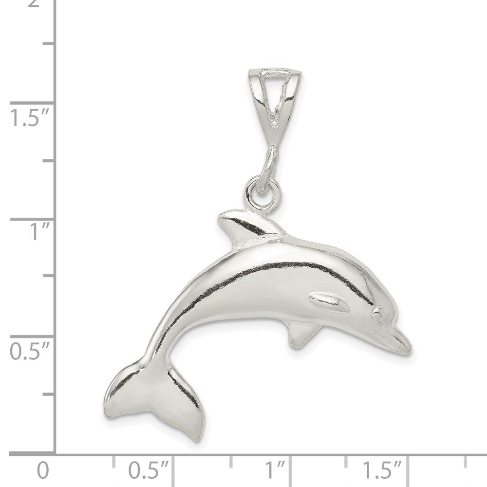 Sterlingsilber Poliert Delfin Anhänger