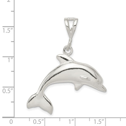 Sterlingsilber Poliert Delfin Anhänger