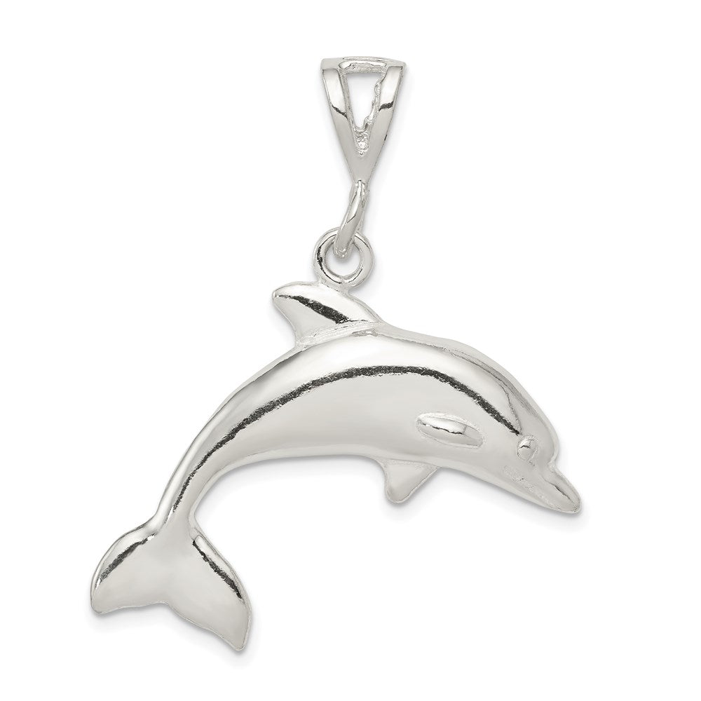 Sterlingsilber Poliert Delfin Anhänger