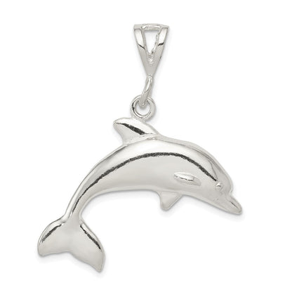 Sterlingsilber Poliert Delfin Anhänger