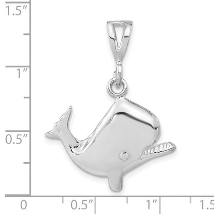 Sterlingsilber Poliert Wal Anhänger