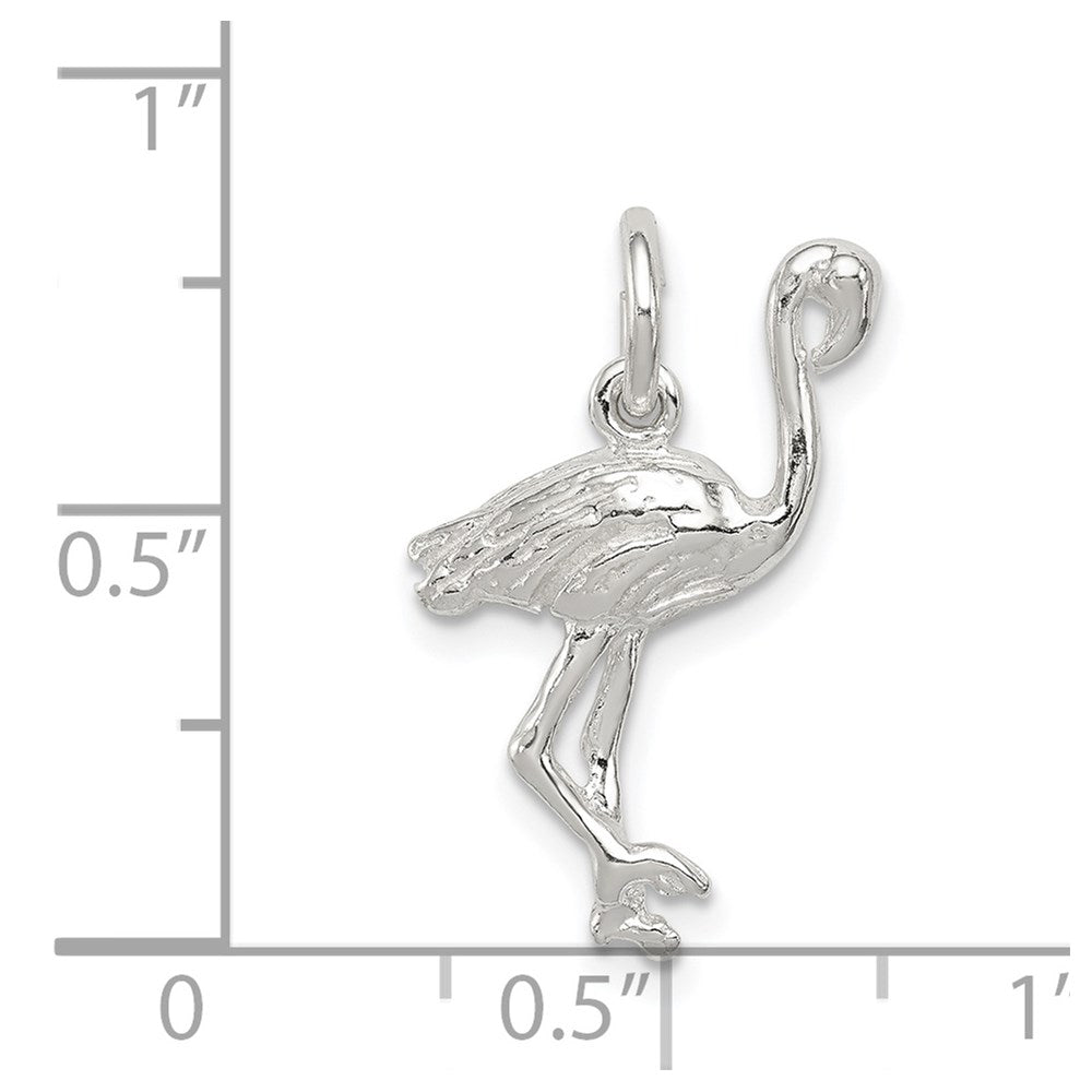 Sterlingsilber Flamingo Charm