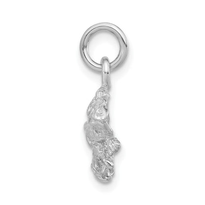Sterlingsilber Poliert & Strukturiert Iguana Anhänger