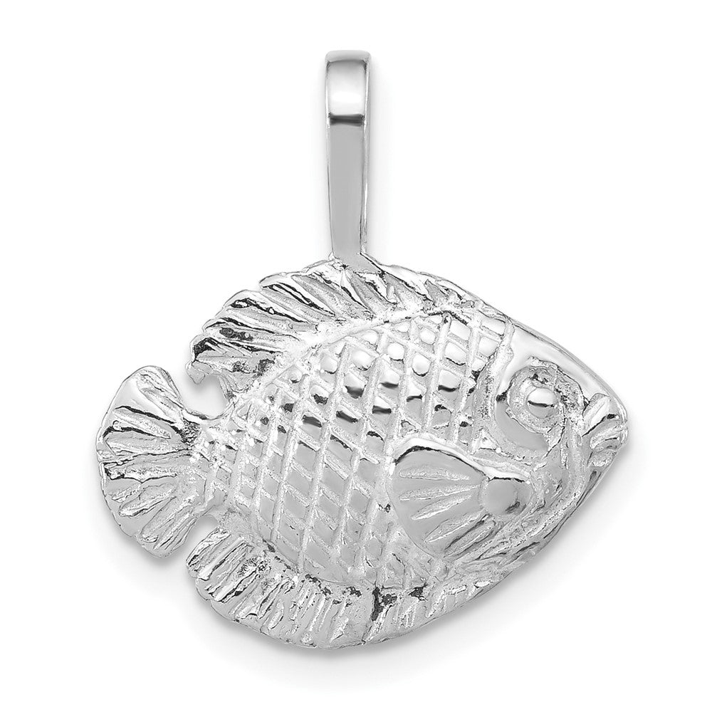 Sterlingsilber Poliert Tropical Fisch Anhänger