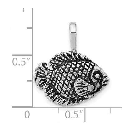 Sterlingsilber Antikisiert Tropical Fisch Anhänger