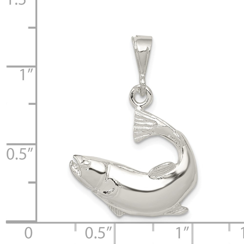 Sterlingsilber Poliert Salmon Anhänger