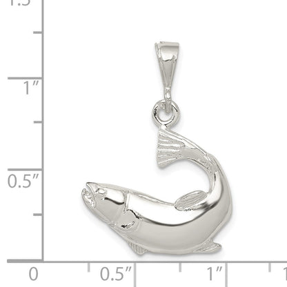 Sterlingsilber Poliert Salmon Anhänger