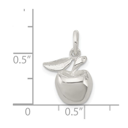 Sterlingsilber Poliert Apple Anhänger
