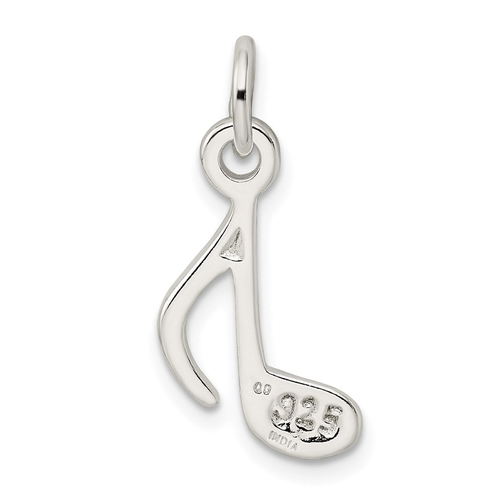 Sterlingsilber Poliert Musik Note Charm
