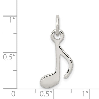 Sterlingsilber Poliert Musik Note Charm