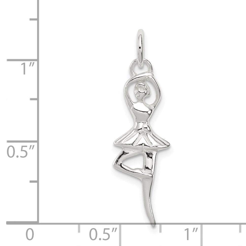 Sterlingsilber Poliert Ballerina Anhänger
